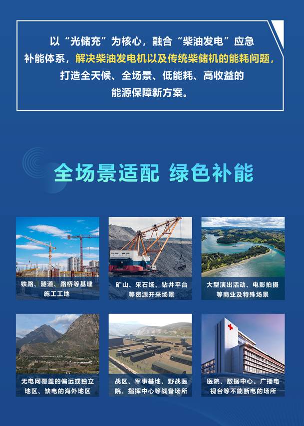 綠色能源升級(jí)整體解決方案，光柴儲(chǔ)一體化設(shè)備震撼發(fā)布！能源升級(jí)不斷電，綠色施工向未來(lái)!(圖2)